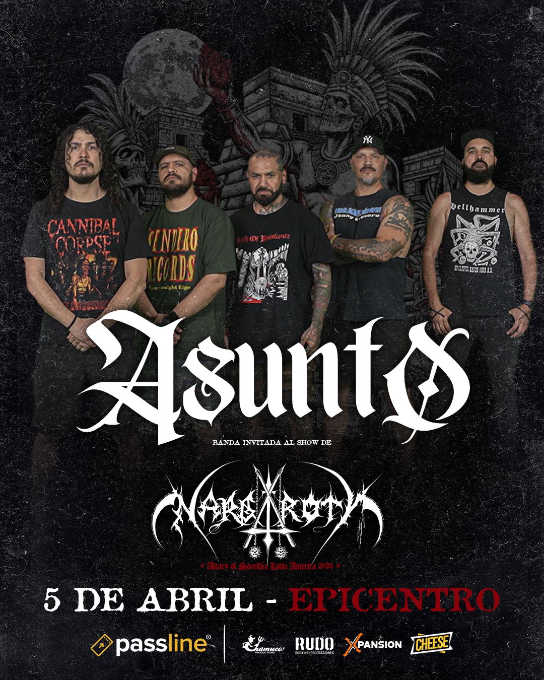 Asunto se suma al show de Nargaroth en Santiago